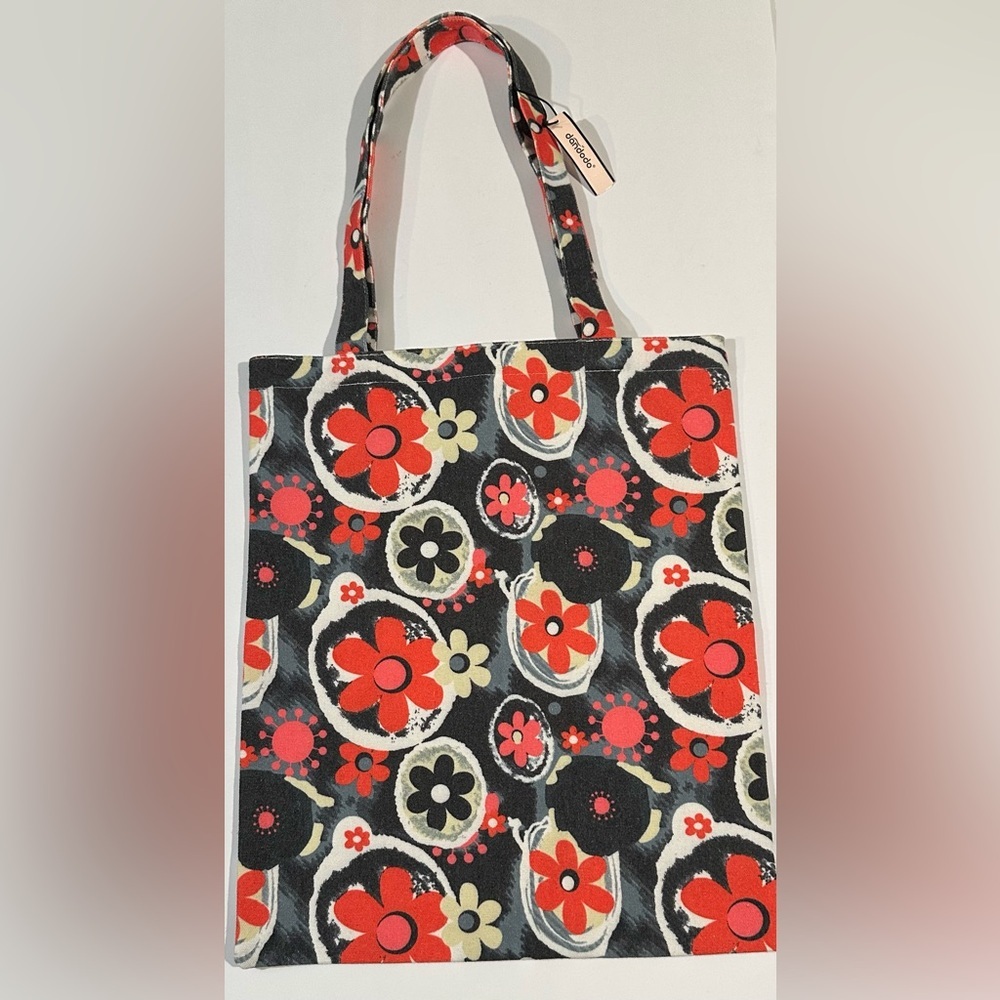 Dandodo Canvas Tote Bag, Reusable Beach College Grocery Shopping Bag for Women
